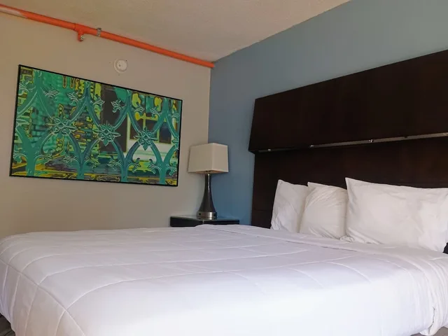 غرفة بسرير كينج بمطبخ صغير، Hotel Cartersville, GA 5/10