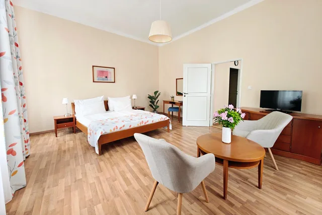 غرفة بسرير مزدوج بإطلالة على المدينة، Orion Hotel Prague 2/2