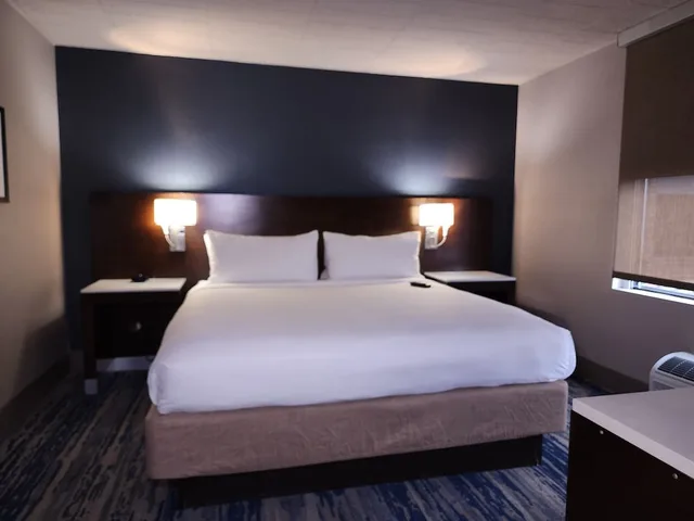 جناح بسرير كينج مع أريكة بمنطقة جلوس، Skyline Hotel Detroit Airport, SureStay Collection by BW 3/5