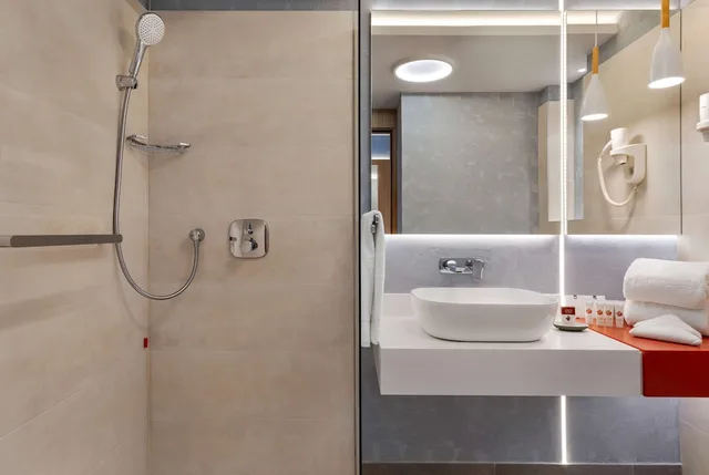 غرفة بسرير كينج لذوي الإعاقة، Ramada by Wyndham Slatina Parc 4/4