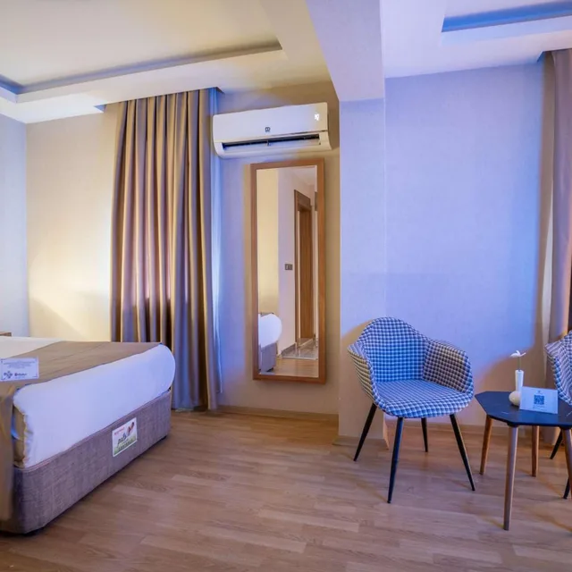 غرفة بسرير مزدوج أو سريرين منفصلين، UGURLU HOTEL 9/10