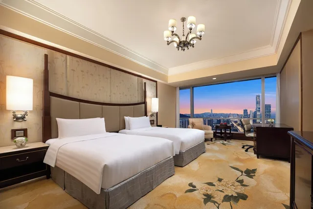Horizon, Club, Twin Beds، Shangri-La Wenzhou 4/8