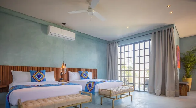 غرفة بسريرين مزدوجين بشرفة، Turquoise Tulum Hotel 1/7