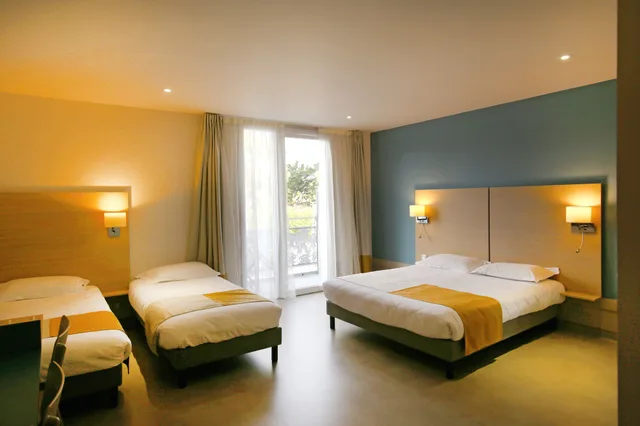 Room, Quadruple, Double and Twin Beds, Hotel Vent d'Eden Park 1/3