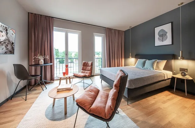 Smart, Apartment, Queen Bed, Kitchen، Ipartment Braunschweig @home By Best Western 1/2