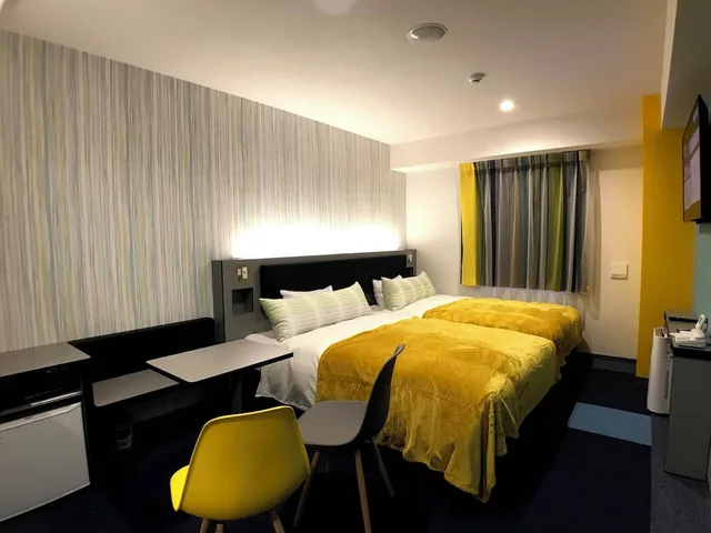 Semi Room, 2 Double Beds، Green Rich Hotel Okinawa Nago 1/1