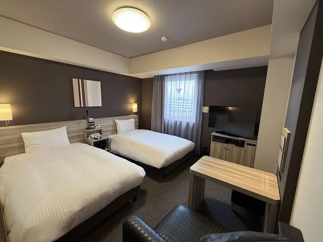 غرفة بسريرين منفصلين للمدخنين، Hotel Route-Inn Kanuma Inter 2/4