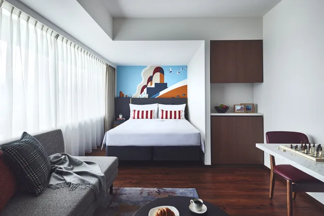 استوديو بريميير بسرير مزدوج، Citadines Harbour Front Yokohama 1/4