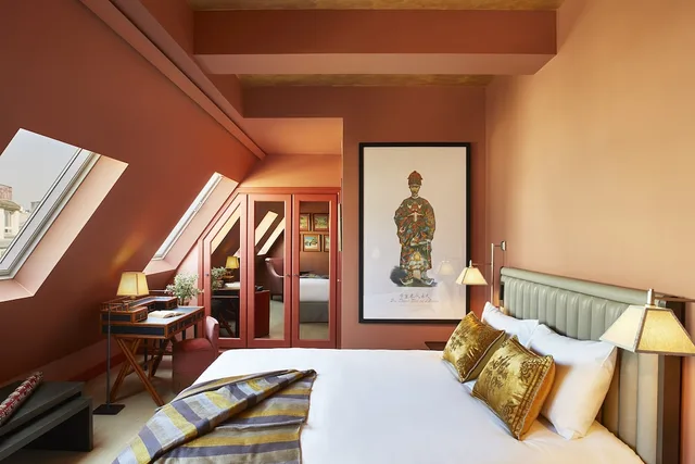 غرفة ديلوكس بسرير كوين، Hotel de Montesquieu (ex Hotel Daniel Paris) 4/8