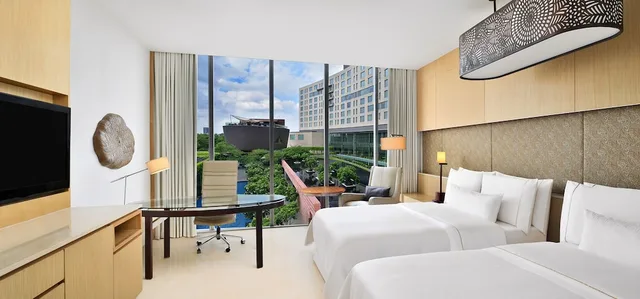 جناح كلوب بسريرين مزدوجين بإطلالة على المدينة بغرفتي نوم، The Westin Gurgaon New Delhi 3/10