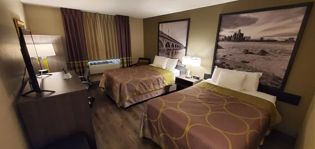 غرفة بسريرين مزدوجين، Super 8 By Wyndham Sterling Heights/Detroit Area 4/6