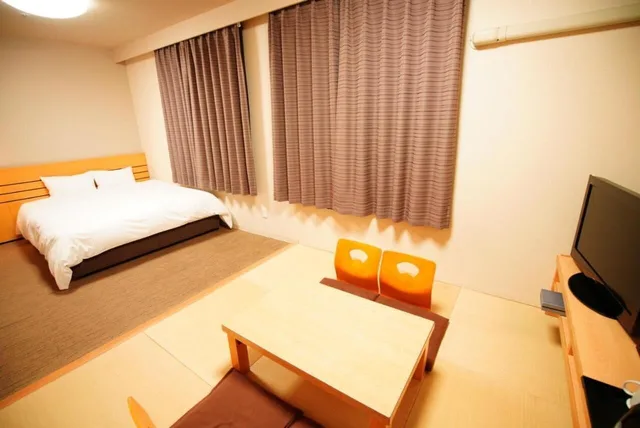 غرفة يابانية غربية بفرشتي فوتون، Dormy Inn Akita Natural Hot Spring 2/5