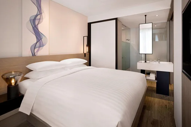 غرفة بسريرين منفصلين بإطلالة على المدينة، Fairfield By Marriott Busan 1/6