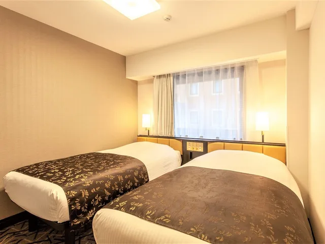 غرفة بسريرين منفصلين، Apa Hotel Saga-Ekimae-Chuou 2/5