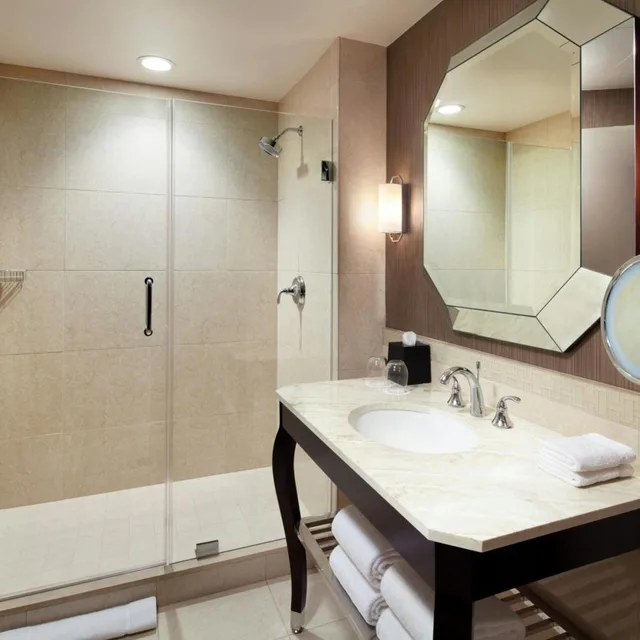 غرفة بسرير كينج في طابق مرتفع، SHERATON MCKINNEY HOTEL 6/9