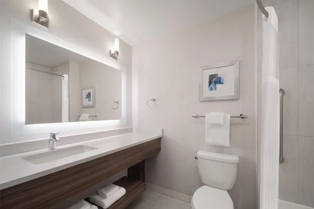جناح بسرير كينج بشرفة مع أريكة بمطبخ صغير بحوض استحمام، Best Western Plus Gateway to the Falls 3/3