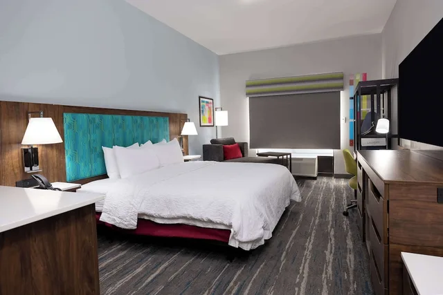 غرفة بسرير كينج، Hampton Inn Alpharetta Roswell Ga 3/8