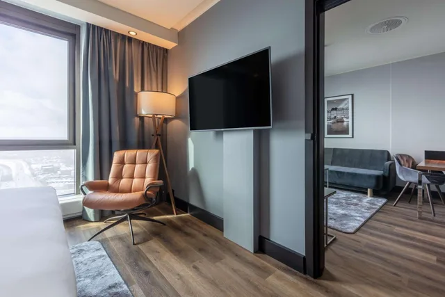 جناح جونيور بانورامي بسرير كينج بإطلالة على المدينة، Radisson Blu Scandinavia Copenhagen 3/7