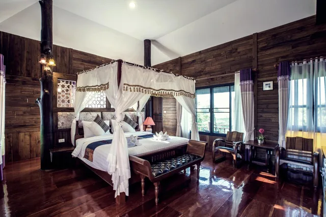غرفة سوبيريور بإطلالة على الجبل بشرفة، Buraphat Resort 1/2