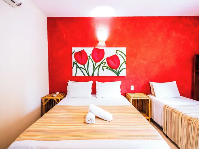 غرفة سوبيريور بسرير كوين وسرير فردي، Velinn Pousada Catamara Brasil 8/10
