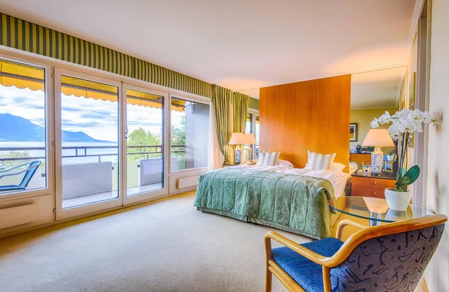 Park, Deluxe, Double Bed, Lake or Park View, Balcony, Royal Plaza Montreux Hotel 3/8
