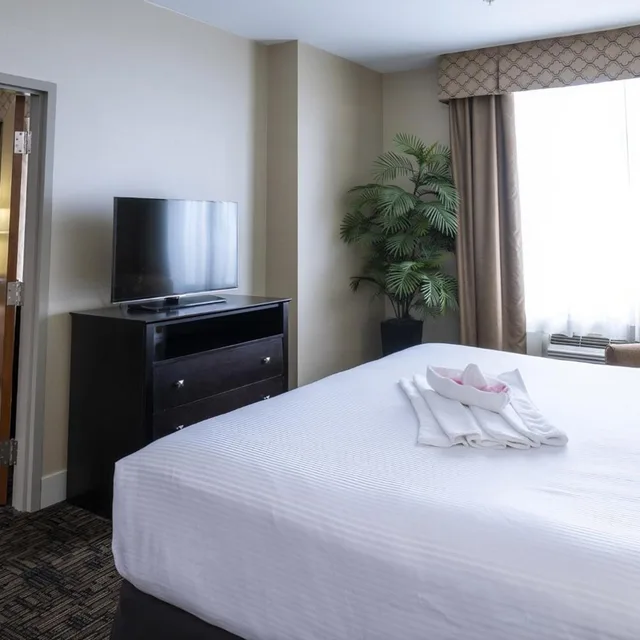 1 Bedroom, Premium, Suite, King Bed, Dining Area, Sofa، Radisson Hotel Edmonton Airport 4/9
