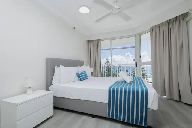 شقة تنفيذية بغرفتي نوم، Burleigh Surf Apartments 6/10