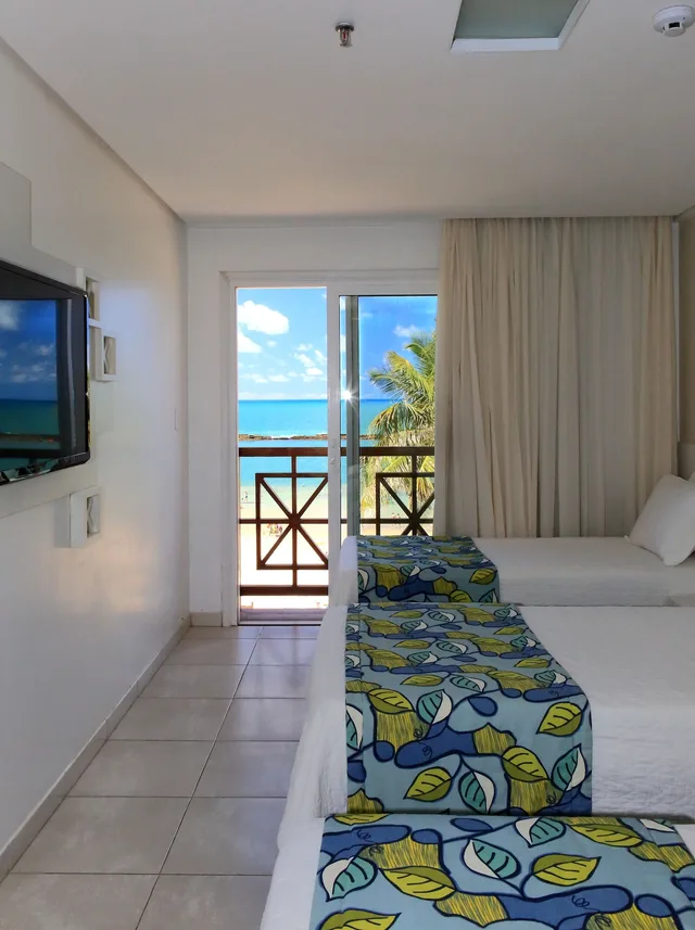 غرفة بسرير كوين بإطلالة على البحر، Hotel Ponta Verde Praia do Frances 5/7