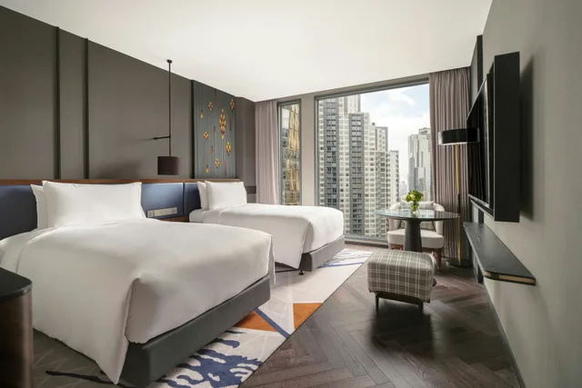 غرفة كلاسيكية بسريرين منفصلين في طابق مرتفع، InterContinental Bangkok Sukhumvit 1/2