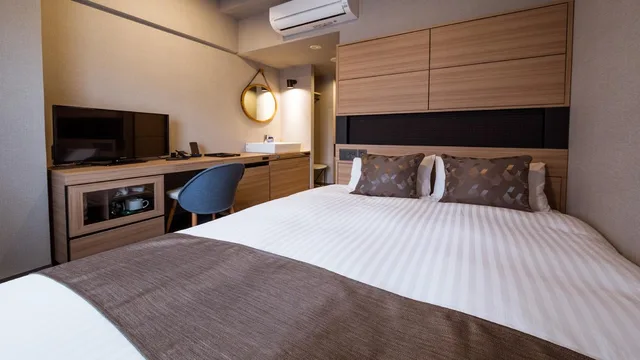 غرفة بسرير مزدوج بإطلالة على المدينة، S-PERIA HOTEL HAKATA 1/1