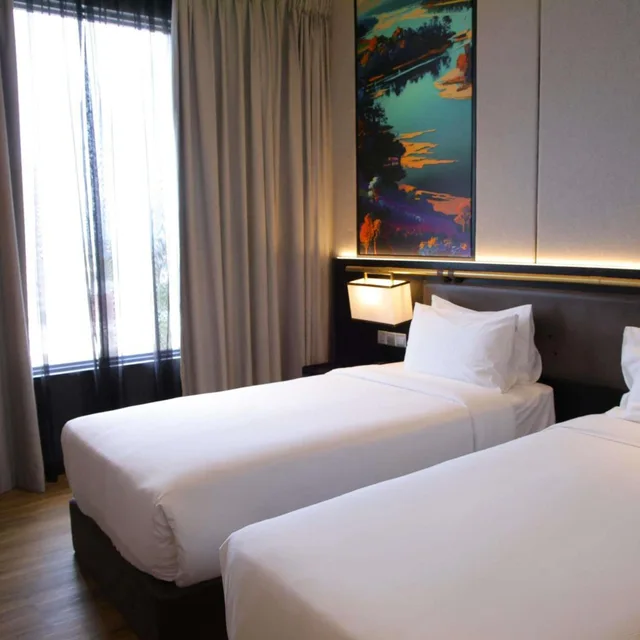 غرفة بريفيليج بسريرين منفصلين، Mercure Miri City Centre 1/10