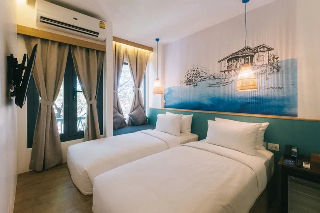 غرفة متصلة رباعية، Lub d Cambodia Siem Reap 1/7