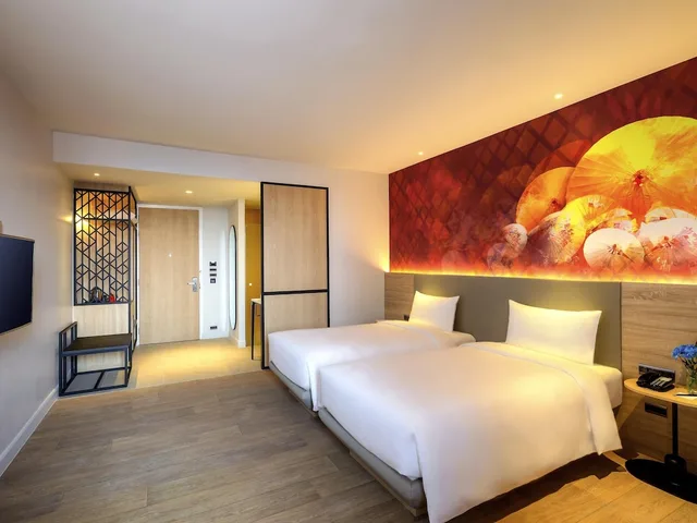 غرفة قياسية بسريرين منفصلين، Ibis Styles Bangkok Ratchada 4/7