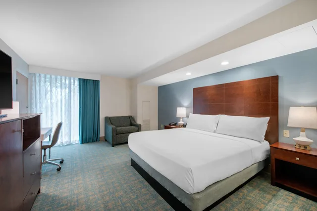 غرفة قياسية بسرير كينج بإطلالة على المسبح، Holiday Inn Orlando Disney Springs Area 1/4