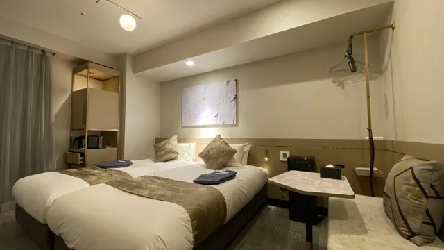 غرفة أساسية بسريرين منفصلين بدون إطلالة، Hotel Cordia Osaka Hommachi 3/3