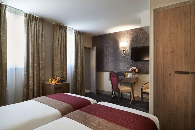 غرفة ديلوكس بسريرين منفصلين، Best Western Premier Hotel Bayonne Etche Ona-borde 2/9