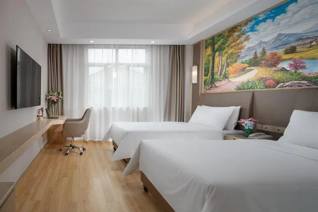 غرفة ديلوكس بسريرين منفصلين، Vienna 3 Best Hotel(Shanghai Hongqiao National Exhibition Sijing) 1/1