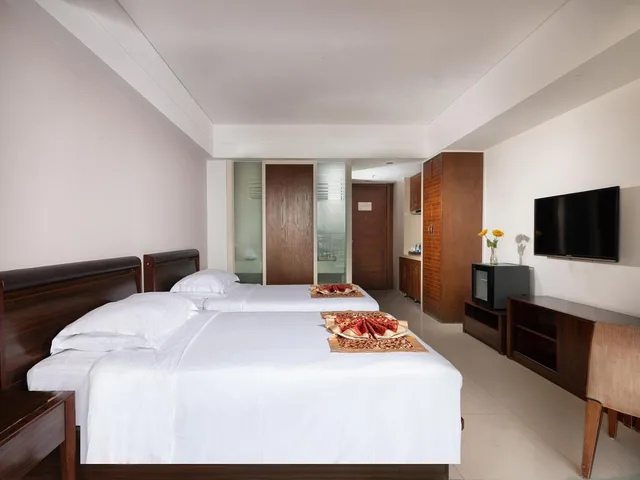 غرفة ديلوكس بإطلالة على المدينة، Barry Boutique Seaview Hotel Sanya 2/6