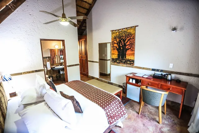 غرفة قياسية بسرير مزدوج بغرفة نوم واحدة، Grand Kruger Lodge And Spa 4/4