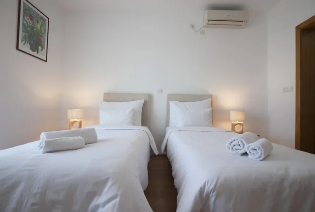 غرفة قياسية بسريرين منفصلين بحمام خاص، Apartments Djurasevic 1/5