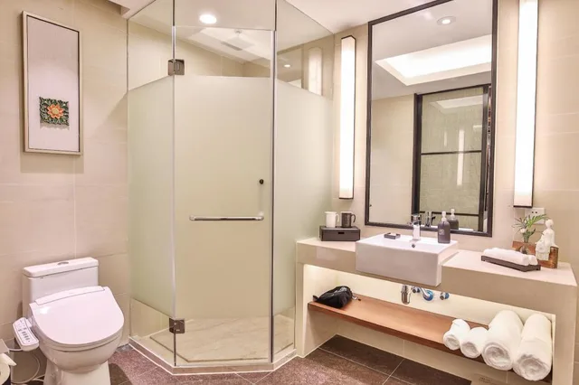 جناح ديلوكس بسرير كينج، SSAW Boutique Hotel Hangzhou Qianjiang New City 2/2