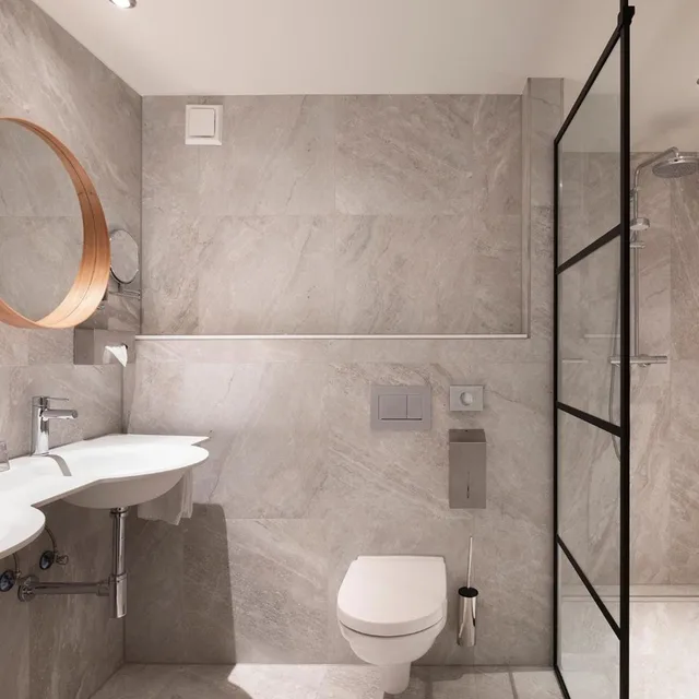 غرفة بسرير مزدوج بإطلالة على البحيرة، Hotel Mitland 8/10