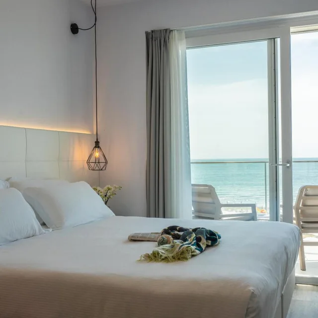 غرفة ديلوكس بسرير مزدوج أو سريرين منفصلين بإطلالة على البحر، Hotel Elite 1/6