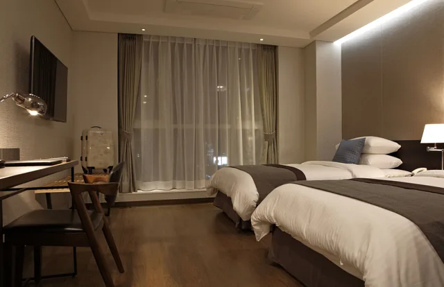 غرفة ديلوكس بسريرين منفصلين، Ocloud Hotel Gangnam 1/2