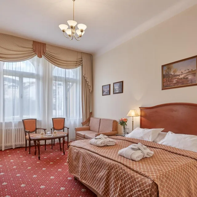 غرفة حصرية بسرير مزدوج بإطلالة على المدينة، Hotel Romance Puskin 5/10