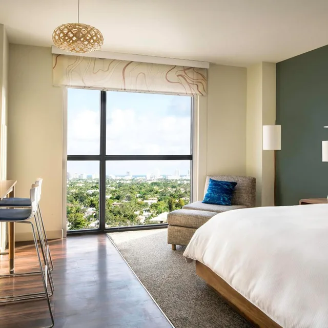 غرفة بسرير كينج بإطلالة على المدينة، ELEMENT FORT LAUDERDALE DOWNTOWN 4/5