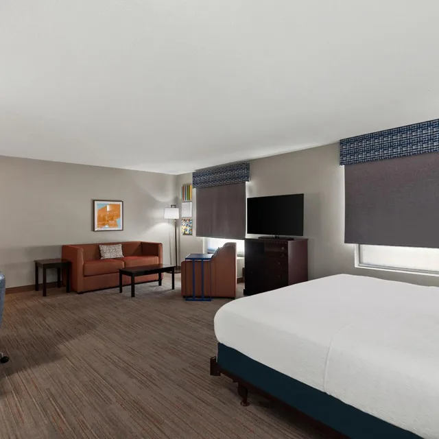 غرفة بسرير كينج مع أريكة بحوض استحمام لذوي الإعاقة، Hampton Inn & Suites Fort Belvoir Alexandria South 2/4