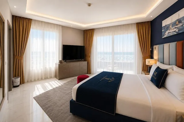 1 Bedroom, Superior, Suite, Queen Bed, Sea View, Ground Building, M Hotels at Porto Marina 2/4