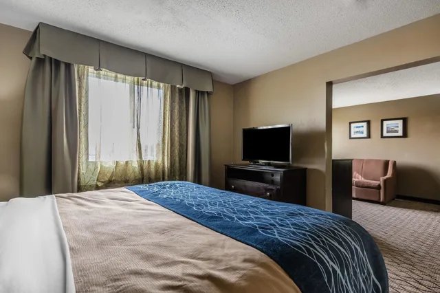 Suite, King Bed, Sofa, Jetted Tub, Bathtub, Comfort Inn and Suites Crystal Inn Sportsplex 1/8