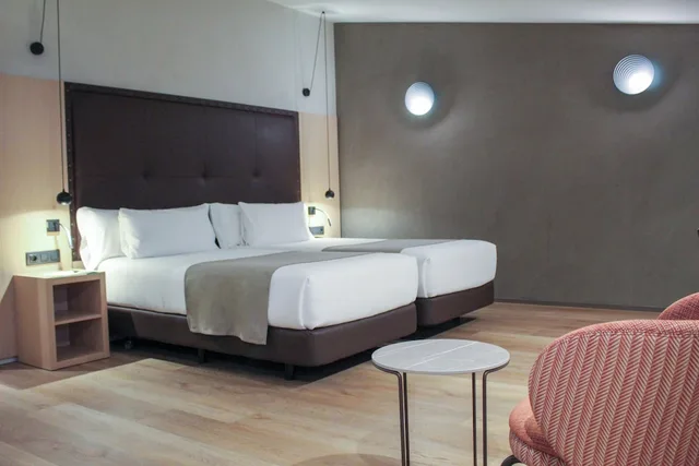 غرفة سوبيريور ديلوكس عائلية بسرير كوين مع أريكة، Gran Hotel Barcino 4/10